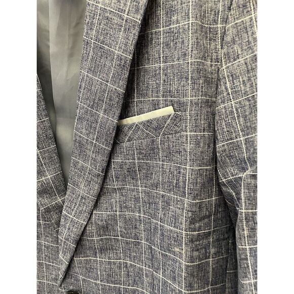 Men's Casual Suit Blazer Jacket Light weight Sports Coats One Button NWT Size LG - Picture 4 of 16